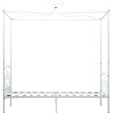  Okvir za krevet s nadstrešnicom bijeli metalni 90 x 200 cm | shoptok.hr