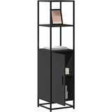 vidaXL Visoka ploča crna 35,5x35x139 cm Konstruirano drvo i metal | shoptok.hr