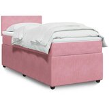 Box spring krevet s madracem ružičasti 80 x 200 cm baršunasti | shoptok.hr