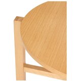 Hübsch Okrogle mizice v kompletu 2 ks v hrastovem dekorju v naravni barvi ø 68 cm Four – | Shoptok.si