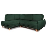 Bonami Selection Tamno zelena sklopiva/s prostorom za odlaganje kutna garnitura od samta (s lijevim kutom/u obliku slova L) Tori – | shoptok.hr