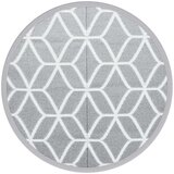 vidaXL Vanjski tepih sivi Ø 120 cm PP | shoptok.hr