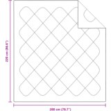 vidaXL Zimska pokrivača 3 pcs Bijelo 200 x 220 cm Mikrofibra | shoptok.hr