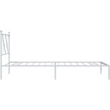  Metalni okvir za krevet s uzglavljem bijeli 90x200 cm | shoptok.hr