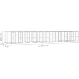 Vanjski kavez za pse od pocinčanog čelika 26,62 m² | shoptok.hr