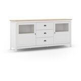Marckeric Bijela niska komoda od masivnog bora 180x80 cm Misti – | shoptok.hr