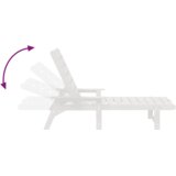 vidaXL ležaljke 2 kom bijela 162x53x98.5 cm HDPE | shoptok.hr