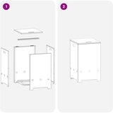  Poklopac za plinsku bocu 40 x 40 x 66 cm Čelik Crna | shoptok.hr
