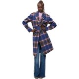 Desigual Plašči CHAQ_CHECKERED 26WWEW30 Modra Cene