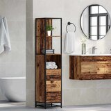 vidaXL Kupaonski ormar s ladicama Staro drvo 35 x 37.5 x 166 cm | shoptok.hr