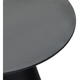 Furnhouse Črna/temno siva mizica z mizno ploščo v marmornem dekorju ø 80 cm Tango – | Shoptok.si