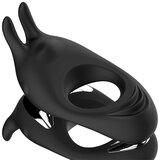 Feelztoys Vibracijski obroček za penis - Zeus, črn | Shoptok.si