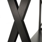 Kondela Konzolna miza, črna, APOLOS | Shoptok.si