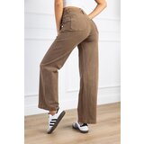 Beloved Lardo wide-leg jeans hlače khaki | Shoptok.si