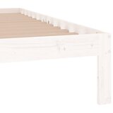  Okvir za krevet od masivnog drva bijeli 135x190 cm bračni | shoptok.hr