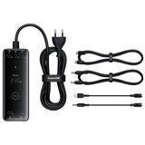 Baseus Kućni Punjač Display GaN Desktop, 3x USB-C/USB-A/DC, 240W+4x kabel, Black, P10163902112-00 | shoptok.hr
