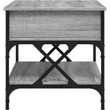  Stolić za kavu siva boja hrasta 70x50x50 cm od drva i metala | shoptok.hr