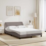  Okvir za krevet Dover smeđesivi 140 x 190 cm od tkanine | shoptok.hr