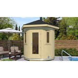 Male kuće Vanjska sauna TORNIO 239 × 239 cm sa šindrom | shoptok.hr