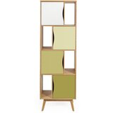 Woodman zelena polica za knjige Avon Narrow Olive Cijene