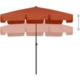 vidaXL Suncobran za plažu terakota 200 x 125 cm | shoptok.hr