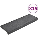 Maison Chic Preproga, Ruge za stopnice 15 kosov 65x21x4 cm temno sive, (22120270) | Shoptok.si