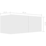  4-dijelni set TV ormarića bijeli od iverice | shoptok.hr