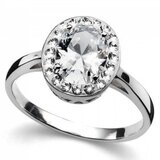 Oliver Weber pure 925ag white zircon prsten sa swarovski cirkonima m ( 63210m ) u