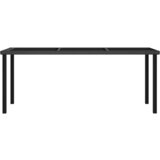 vidaXL vrtna jedilna miza črna 180x70x73 cm poli ratan | Shoptok.si