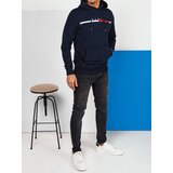 DStreet Bluza męska z nadrukiem granatowa | shoptok.hr