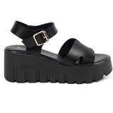 SEASTAR Black high platform sandals | Shoptok.si