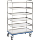 Gmöhling Regalni voziček G®-ORG E 2801, 6 nivojev, 5 polic, DxV 590 x 1660 mm | Shoptok.si