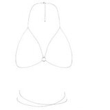 Bijoux Indiscrets verižica Bijoux Magnifique Bra, srebrna Cene