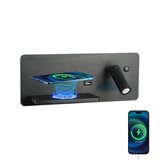  Immax 08288L-LED Zidno svetlo sa podesivim držačem, USB priključkom i bežičnim punjenjem LED/3W/230V + LED/3W | Eponuda.com