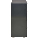 vidaXL Komoda visoki sjaj crna 60 x 35 x 80 cm od iverice | shoptok.hr