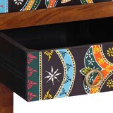 vidaXL Bivak Multicolor 50x35x60 Masivni les Akacija | Shoptok.si