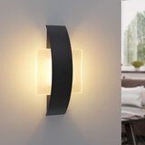 Nettlife LED stenska svetilka za hodnik, notranja, 3000K topla bela, črna, moderna akrilna posteljna svetilka, 6W, (22136352) | Shoptok.si