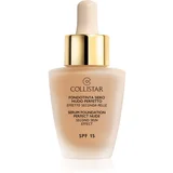 Collistar Serum Foundation Perfect Nude SPF15 posvjetljujući puder s kapaljkom 30 ml nijansa 3 Nude