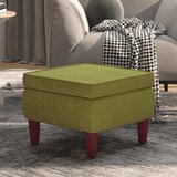 Furnova Stolček z lesenimi nogami svetlo zelen žamet, (22056046) | Shoptok.si