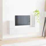  Komplet TV omaric 3 pcs Visok sijaj bela Konstruiran les - - Bela - 47.88 - 30 x 31 x 100 cm - 2025-vidaXL-Uvoz_2 | Shoptok.si
