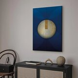  Slika - In the Shadow of Classic Blue (1-part) - Golden Circle in Abstraction 60x90 | shoptok.hr