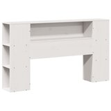  Krevet s regalom za knjige bez madraca bijeli 135x190cm od drva | shoptok.hr
