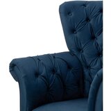 MID.YOU FOTELJ Z OPORO ZA GLAVO, temno modra tekstil | Shoptok.si