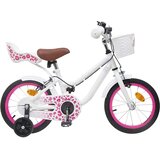  Otroško Kolo S Pomožnimi Kolesi 14 Palcev za 3-5 let Bela - - Bela - 11.1 - 104 x 51 x 73 cm - 2025- | Shoptok.si
