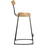 vidaXL Barski stolčki 2 črni 49x43x88 cm trden mangov les | Shoptok.si