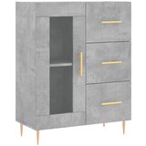 Maison Chic Komoda - Predalnik betonsko siva 69,5x34x90 cm inženirski les, (21717502) Cene