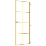 Sobna vrata tanka zlatna 76x201,5 cm kaljeno staklo i aluminij | Eponuda.ba
