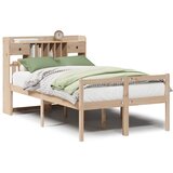 Krevet s regalom za knjige bez madraca 135x190 cm od borovine | Eponuda.com