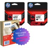 Epson Komplet kartuš HP nr.652 (BK + CMY), original + foto papir po SUPER ceni | Shoptok.si