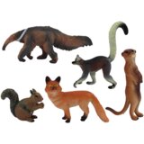  Set životinjskih figurica - vjeverica, majmun, mravojed, lisica, lemur | shoptok.hr